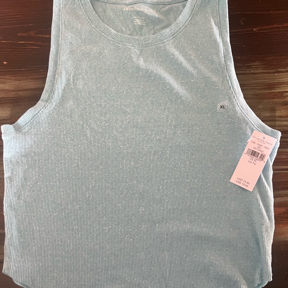 American Eagle Outfitters Light Blue Tank Top
